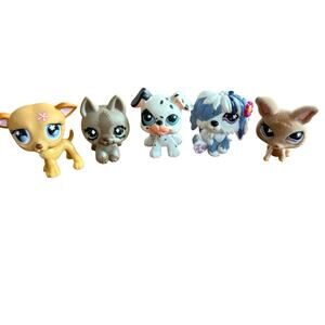 Littlest Pet Shop Dogs Lot of 5 Assorted Toys Figurines